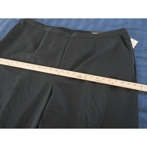 Alfred Dunner Black Proportioned Straight-Leg Pants 24W - Picture 7 of 9